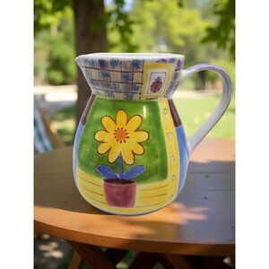 vintage studio nova thailand porcelain kt382 summertime pitcher